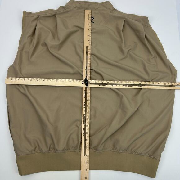 Vintage Y2Ks SGCC Invitational Golf Tournament Vest Mens L Large Beige Golfer - Picture 10 of 10